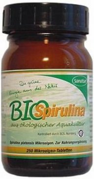 Spirulinatabletten, 250 Stck a 400 mg,  von Sanatur, Bioqualitt