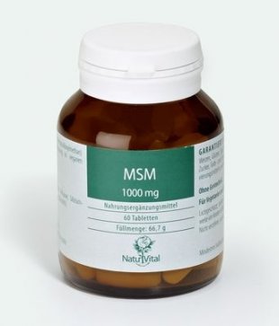 MSM - Methyl-Sulfonyl-Methan - organischer Schwefel, 60 Tbl. a 1000mg