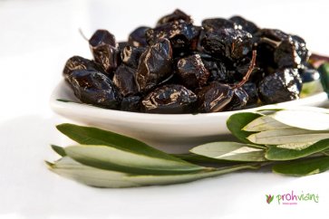 Schwarze Oliven - mediterran - von Vita Verde, 200g, Bio-und Rohkostqualitt