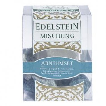 Edelstein-Abnehmset (Rauchquarz und Bergkristallspitzen