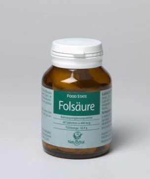 Folsäure - Methylfolat - Vitamin B9 - 60 Kaps.(8,6g) von Natur Vital