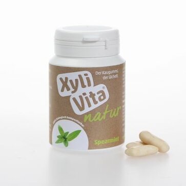 XyliVita® Natur  mit reiner Chicle Kaumasse -  Spearmint, 95g