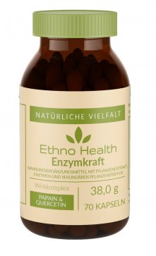 Enzymkraft von Ethno Health, 70 Kapseln (38,0g)