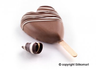 Schokoladen-und Eisform aus Silikon -Herz-