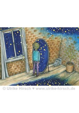 Postkarte Blick hinter den Schleier von Ulrike Hirsch