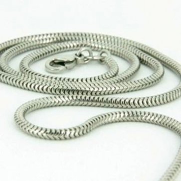 Schlangenkette, Silber, 42cm+5cm Verlängerung möglich