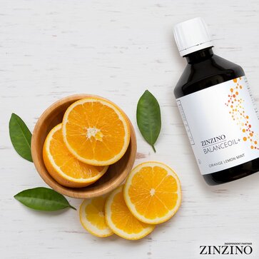 Probiergröße: Omega3 Balanceöl, 100ml, Geschmack: Orange-Lemon-Minze +