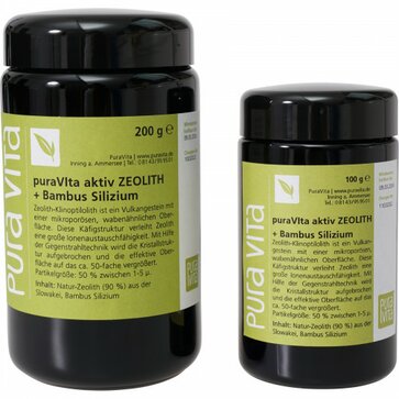 Aktiv Zeolith + Bambus-Silizium, 100g
