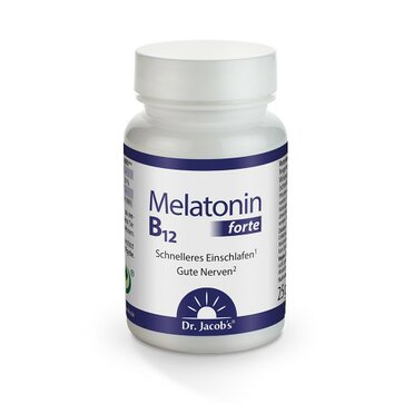 Melatonin B12 forte von Dr. Jacobs, 90 Kapseln - Schlafen Sie gut