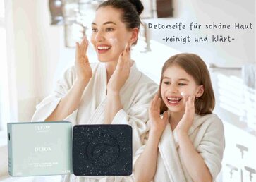 Detox Soap von Flow Cosmetics - reinigt porentief mit Aktivkohle und Teebaum, 65 g