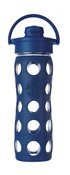 Glas-Trinkflasche, 475ml in midnight blue inkl....
