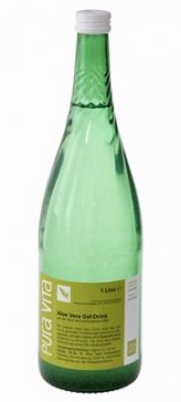 Aloe Vera Drink,  kaltgepresst, nicht pasteurisiert, 1 Ltr. Glasflaschen